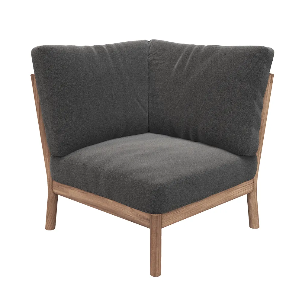 Skagerak, Tradition hjørnemodul Charcoal/Teak