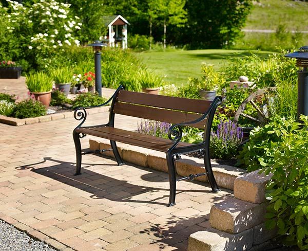 København parkbænk sort/java