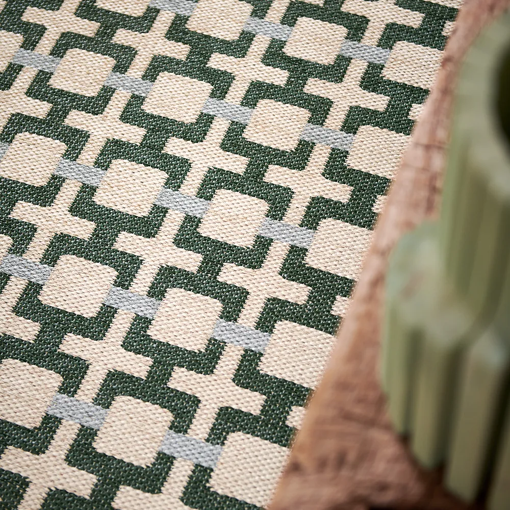 Tom tæppe Leaf/Cream/sage 70 x 240 cm