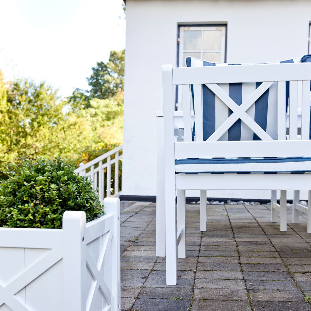 Rosenborg lænestol hvid 