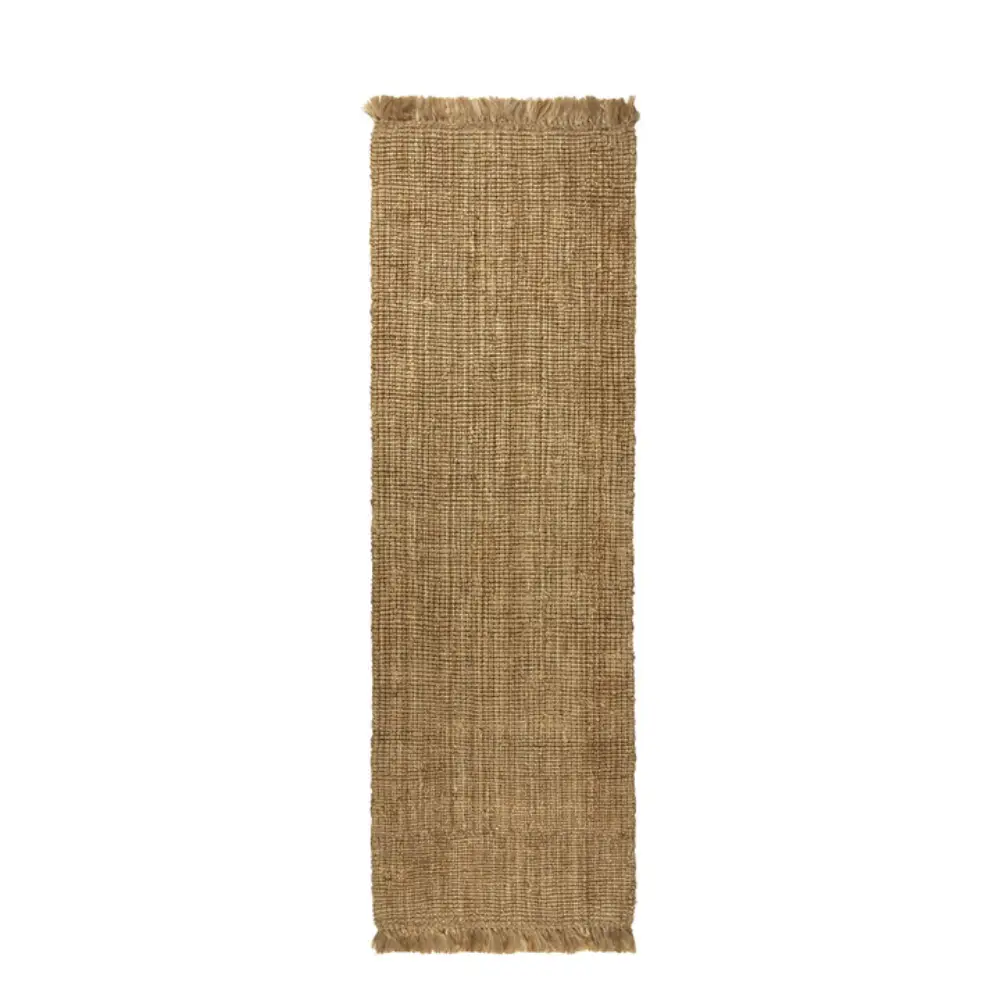 Ferm Living, Håndvævet jute-tæppe, 80 x 250 cm