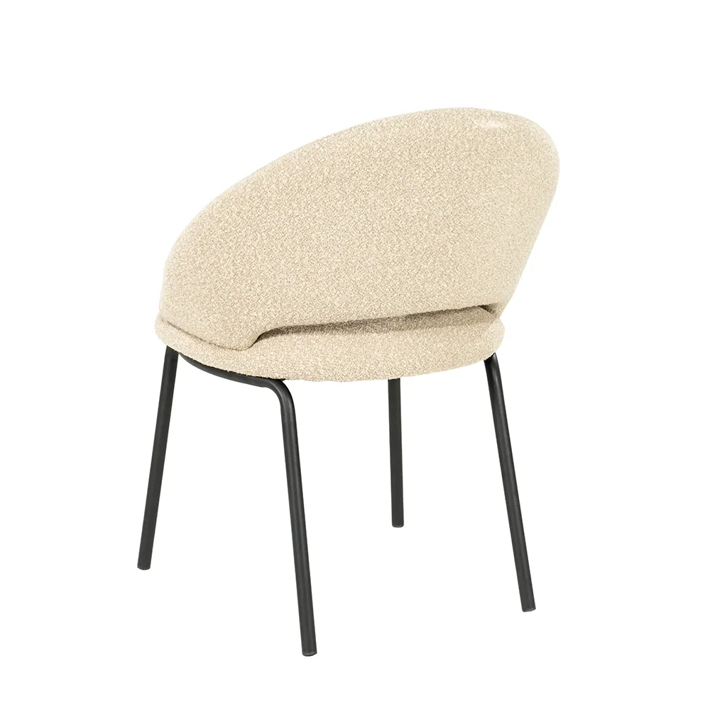 Spisebordsstol Nido Taupe med armlæn