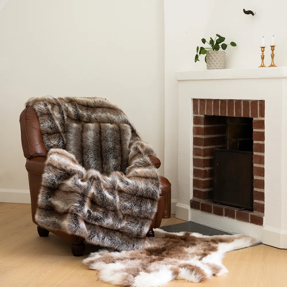 Hunter Tæppe 120x180 cm Brown