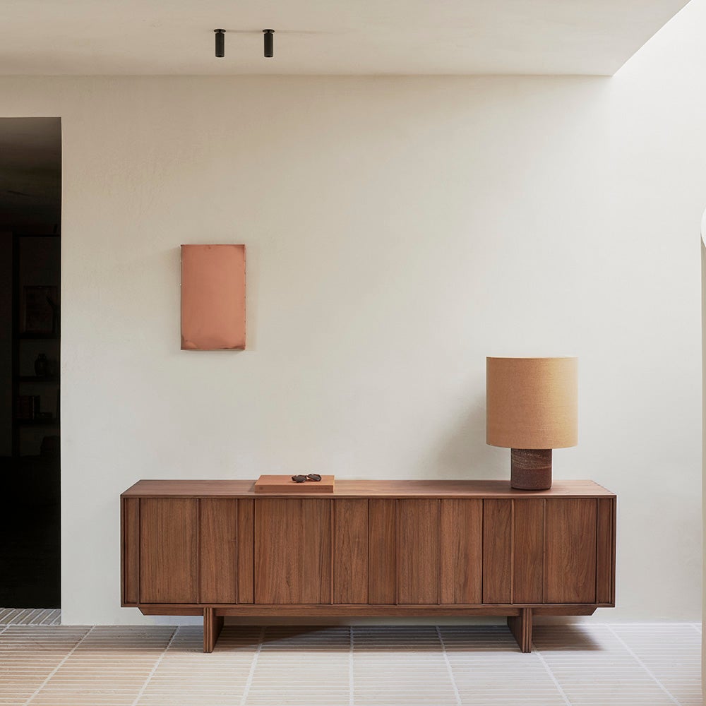 Pillar Sänk Teak 4-dörrars 220x45x70 cm