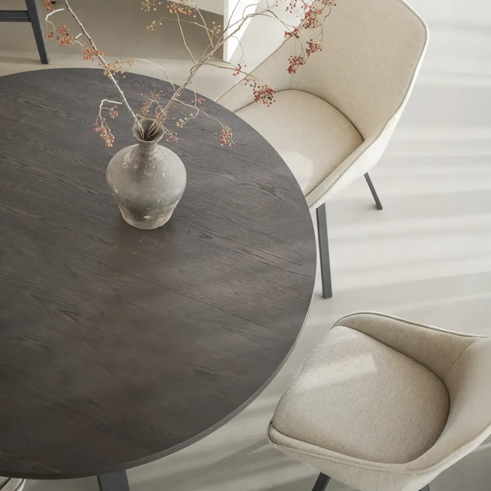 Maddock spisebord Ø135 cm brun eg