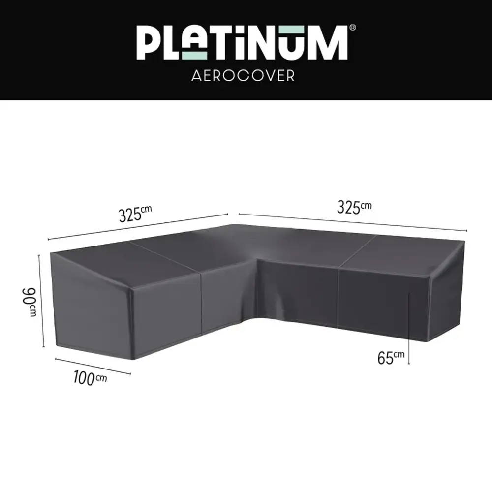 Platinum Aerocover, Loungeovertræk L HB 325x325x100xH65/90 Aerocover Antracit