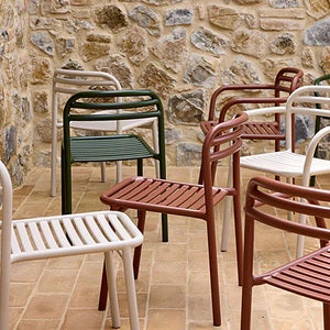 Bliss spisebord inkl. to stole - Sand aluminium