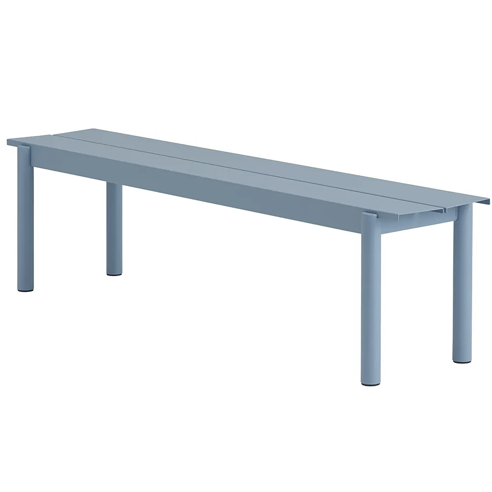 Muuto, Linear Steel Bænk 170x34 cm Pale Blue
