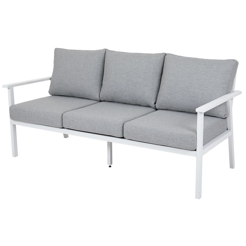 Brafab, Samvaro 3-pers. Sofa Hvid/Grå Brafab