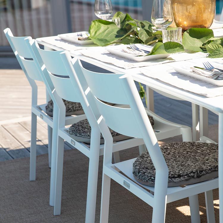 Delia Spisestol Hvid Brafab