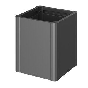 Belvedere plantebed midi størrelse 50 metallisk mørkegrå