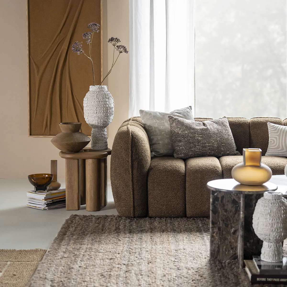 Sofa Cubetto (2,5-personers) Brown