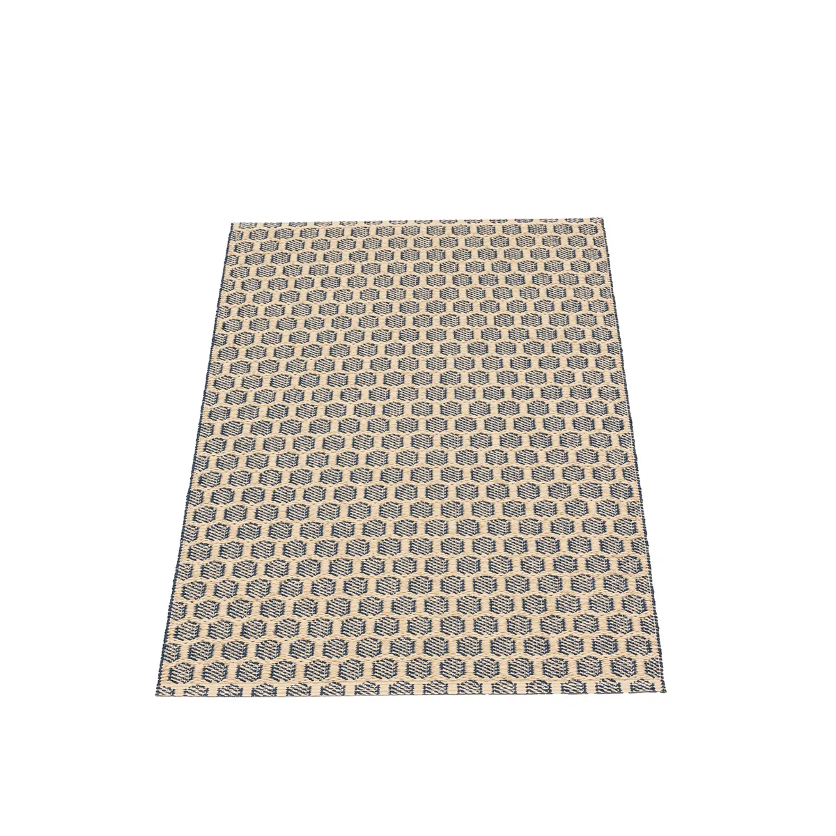 Vendbar Plastmåtte MIMI Ocean Blue/Cream 70x300 cm