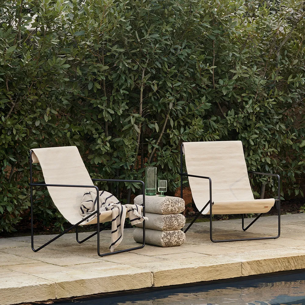 Desert Lounge Lænestol Black/Cloud