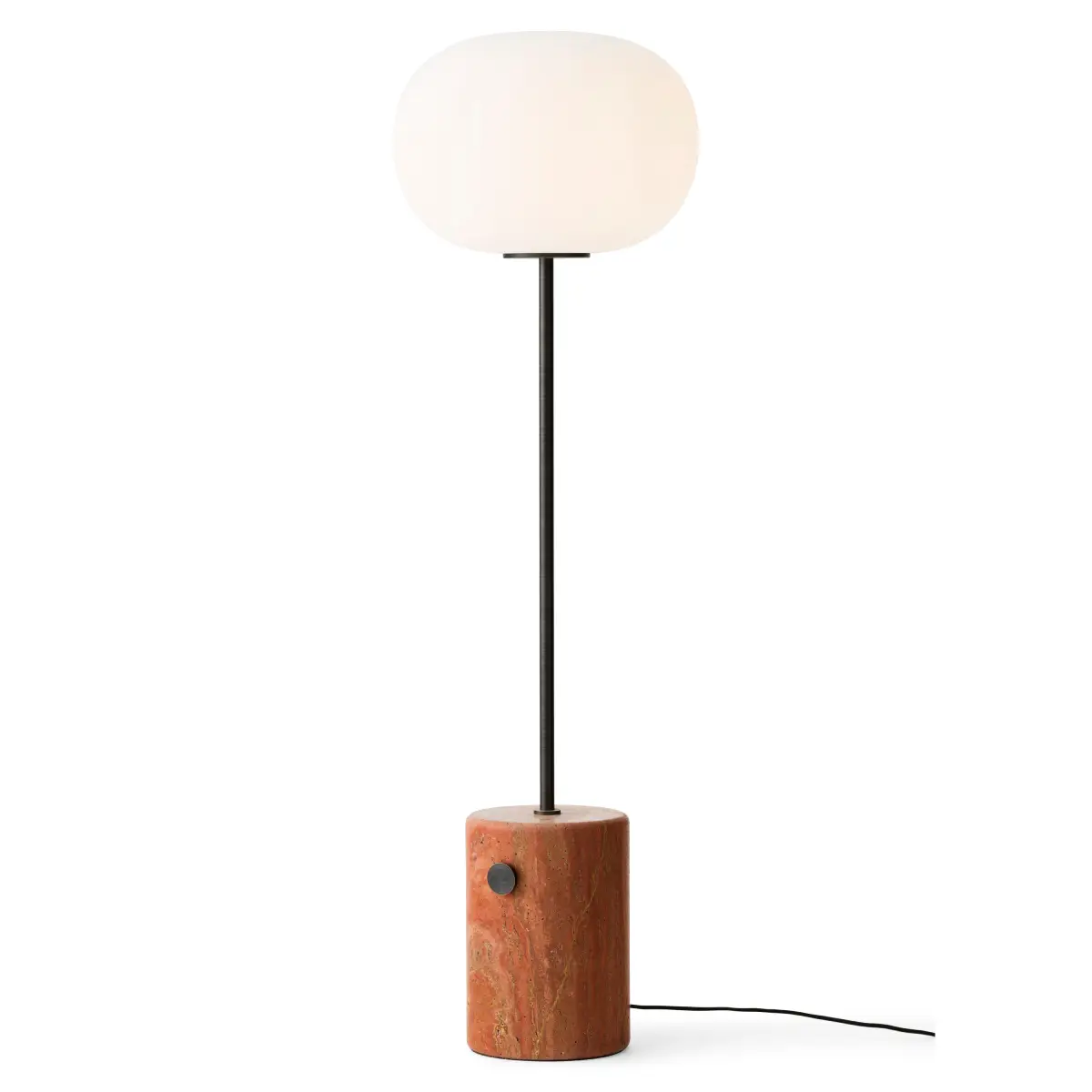 JWDA Gulvlampe Travertin, Rød/Messing, Bronze