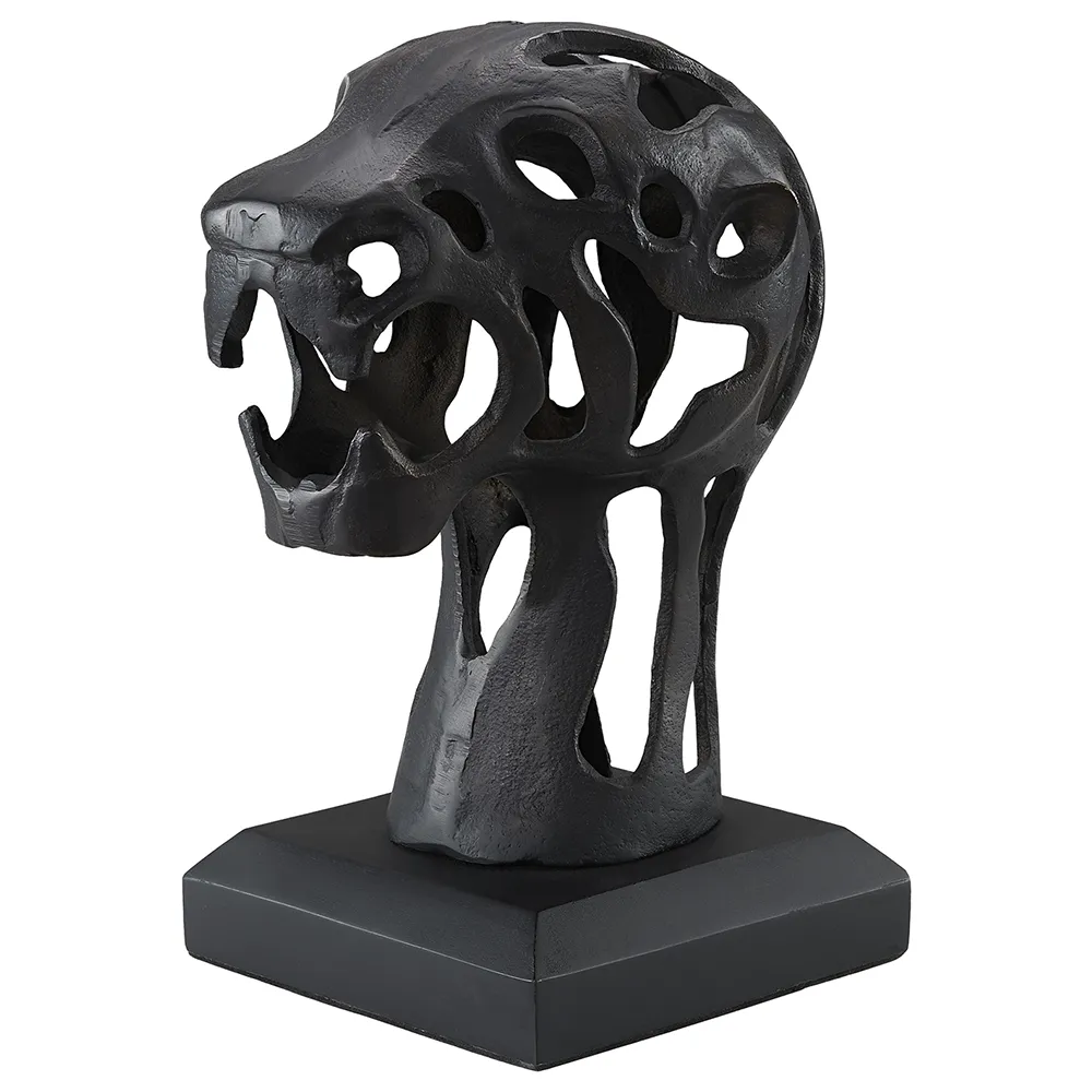 PANTHER decor antique black/bronze