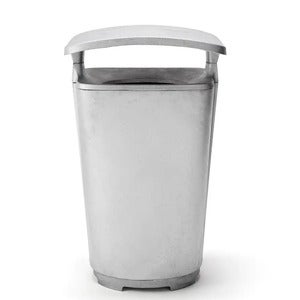 Monolit affaldsspand med tag Aluminium