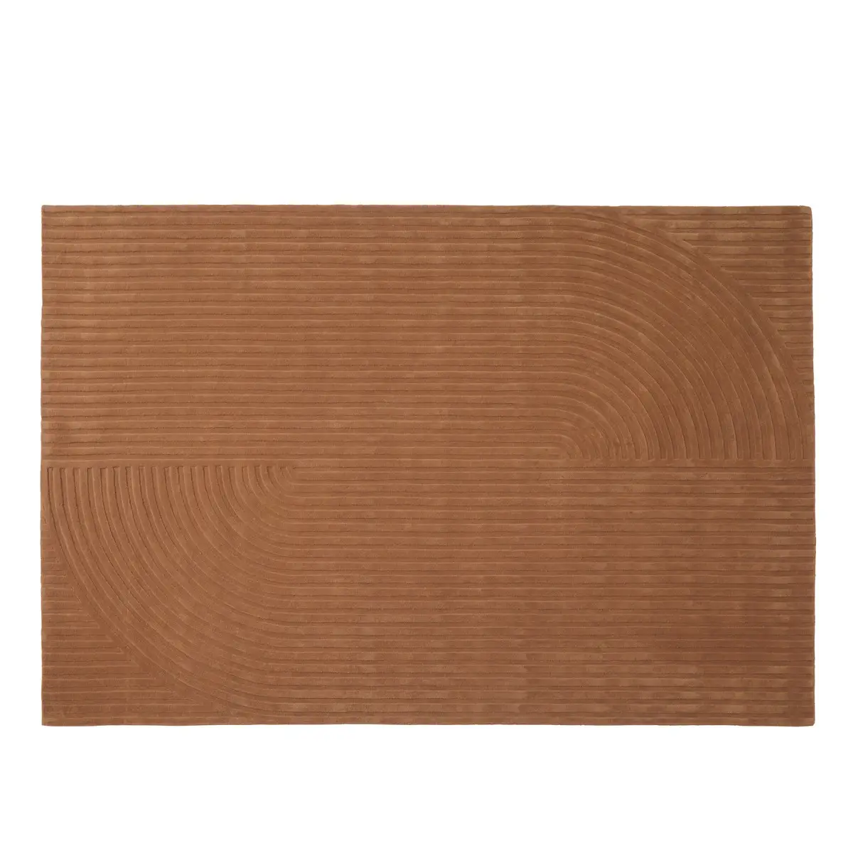 Relevo tæppe Quattro - 200 x 300 cm - Burnt Orange