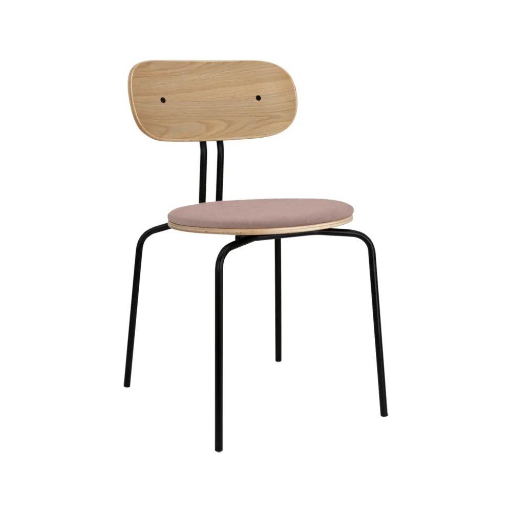 Curious Spisestol Eg/Sort Metal Stone Rose