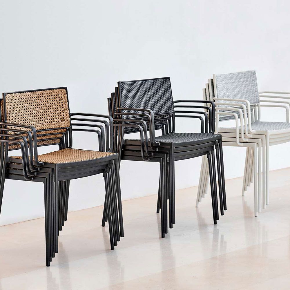 Less stabelbar stol Fransk fletning