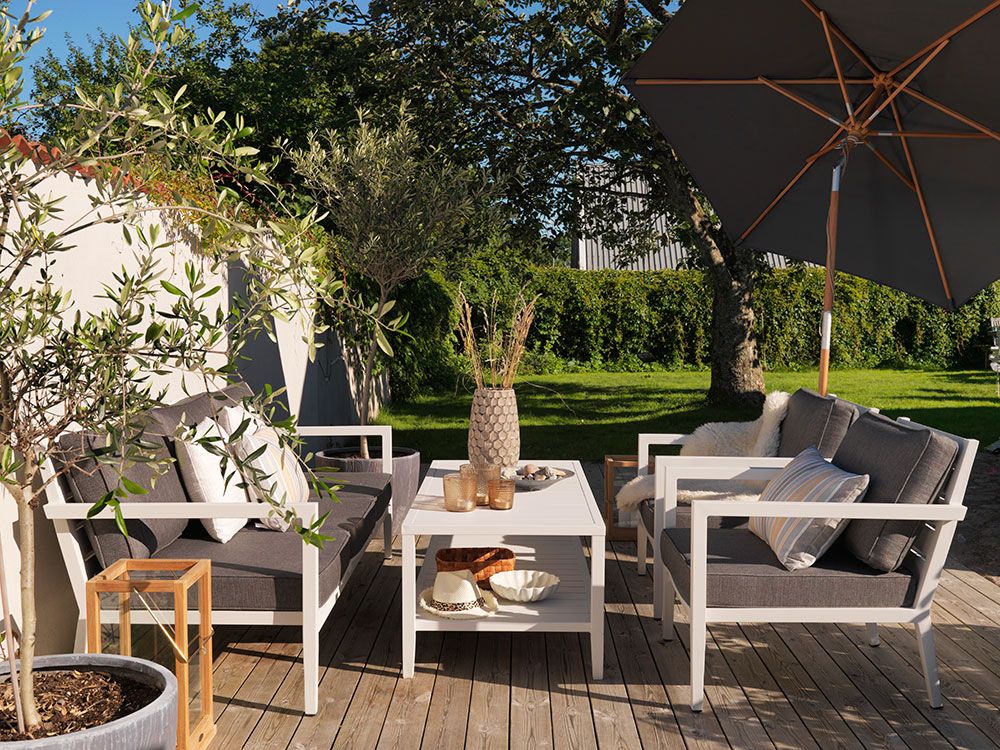 Chelles Sofabord 90x90 cm Sort Brafab