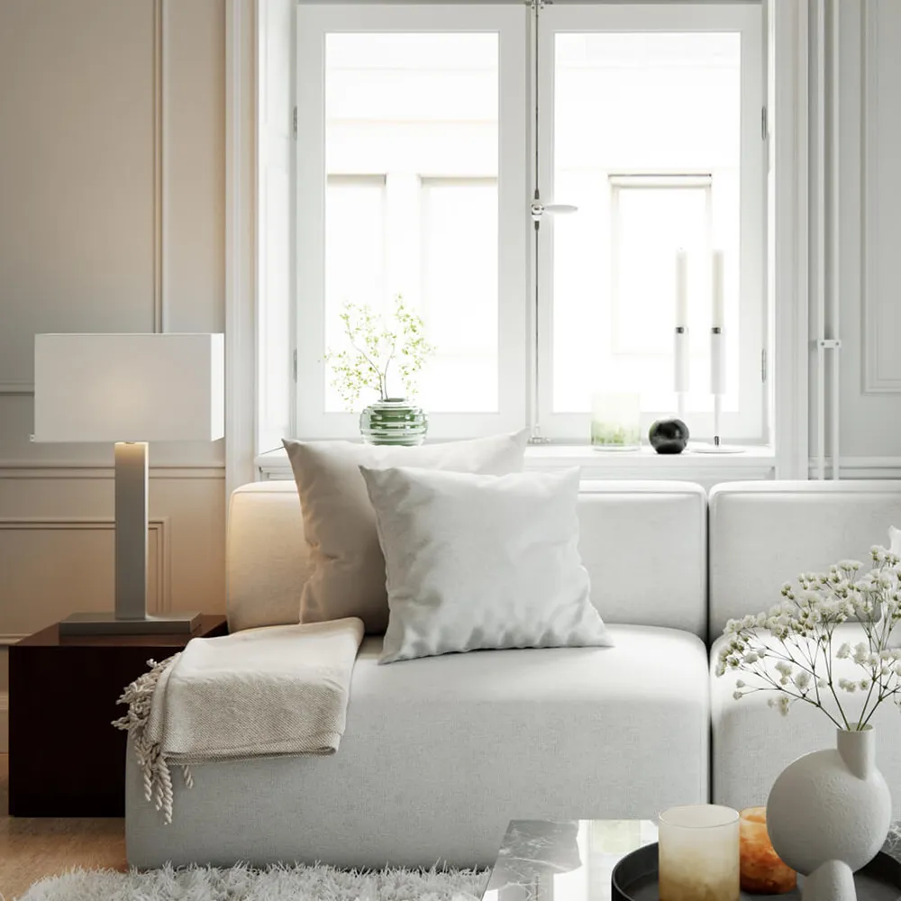 Prime Bordlampe 69 cm Børstet Stål