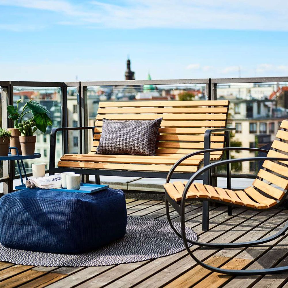 Parc Gyngestol Teak/Aluminium