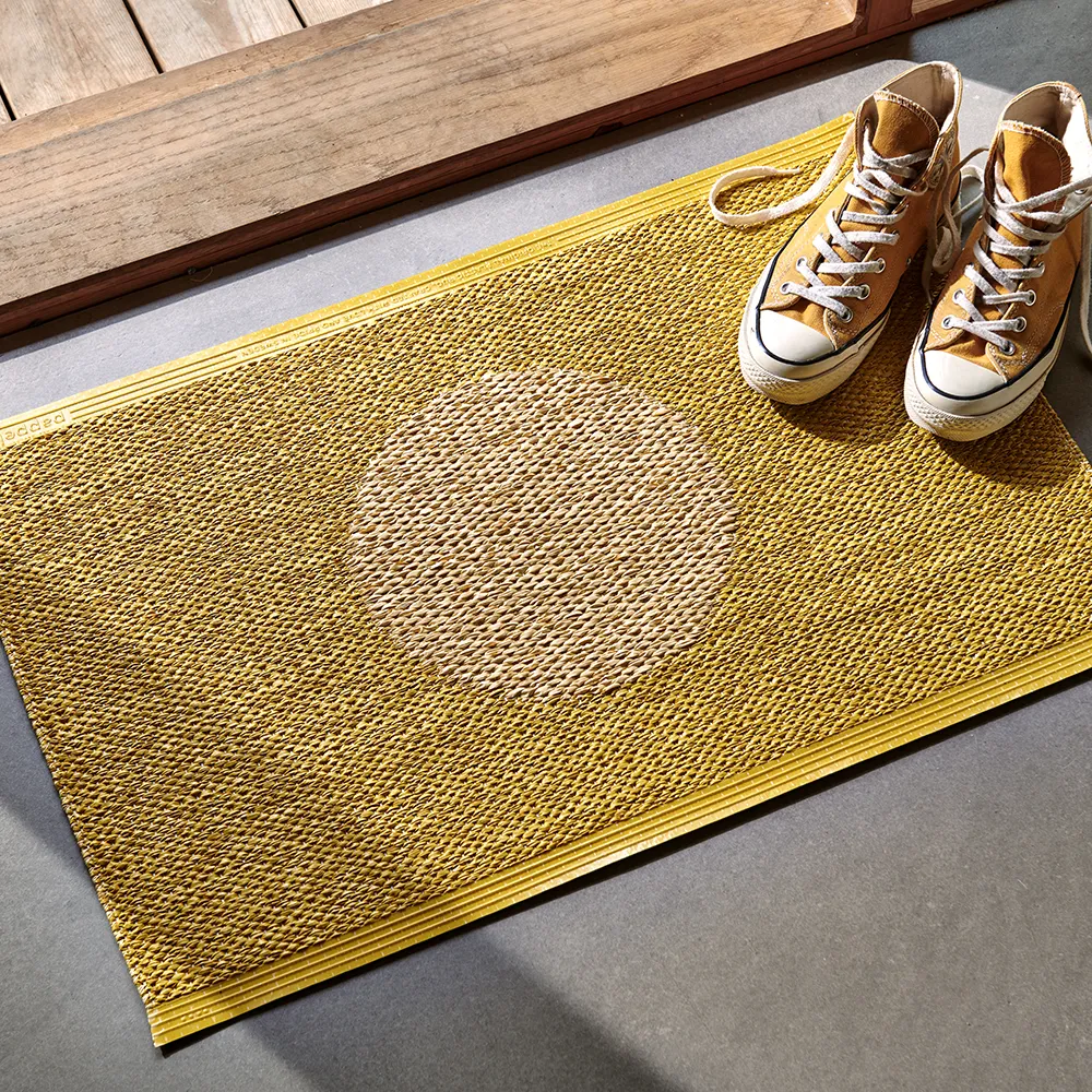 Vera Pop tæppe Mustard/Pale Yellow 70 x 50cm