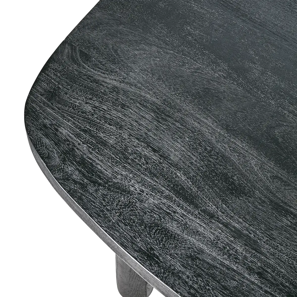  PORTLAND bord sort L120 x B120 x H76 cm