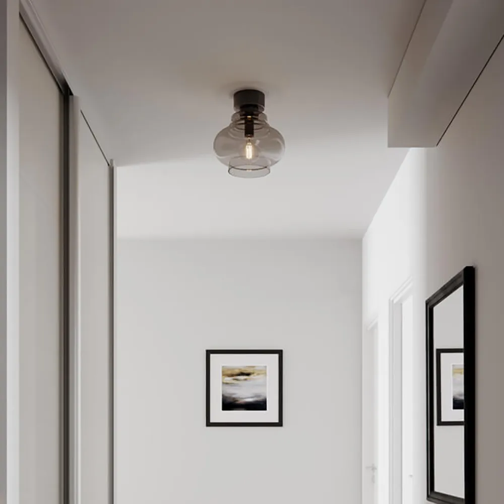 Dolores loftlampe Ø30 cm grå