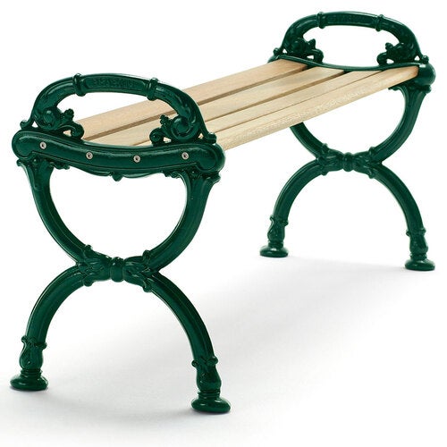 Byarum bænk / ender: grøn træ: imprægneret fyrretræ