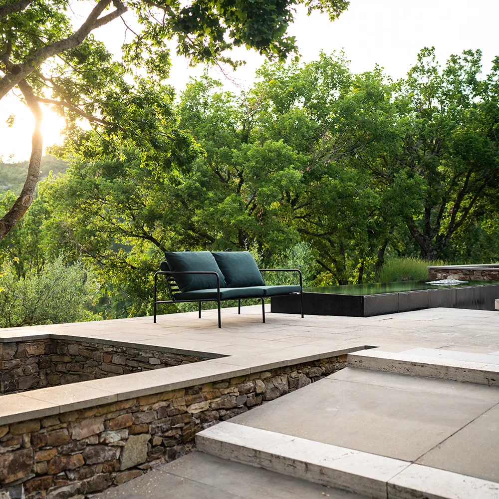 Avon 2-personers sofa Rust/Black 