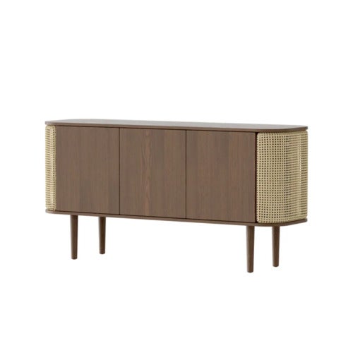 Treasures skab med 3 låger Mørk eg/Venetian Cane