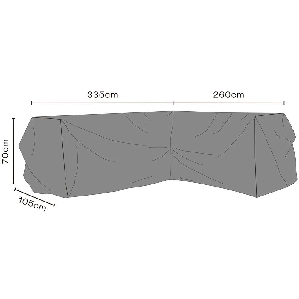 Brafab, Møbelbeskyttelse Hjørnesofa 260/335x70 cm Premium