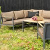 Cap hjørnesofa Stor Anthracite / Brown 