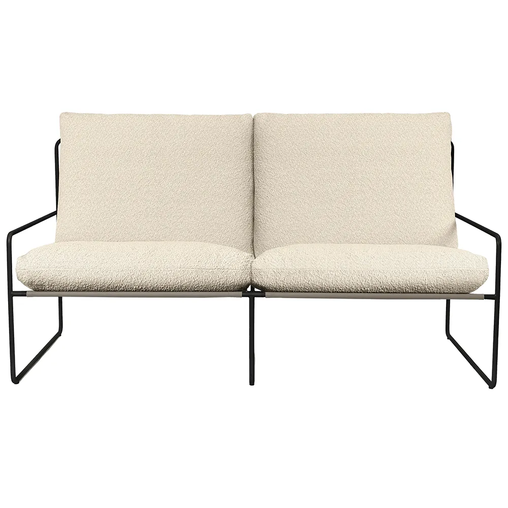 Ferm Living, Desert 2-personers sofa Black/Off-white