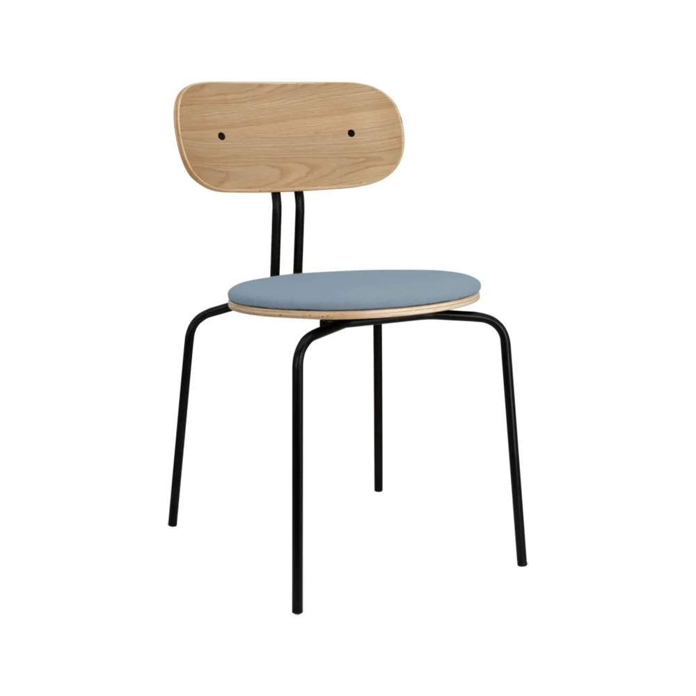 Curious Spisestol Eg/Sort Metal Bright Skies