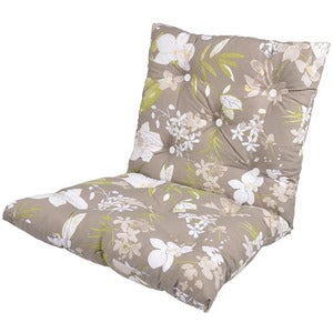 Lågvik Flockpude Beige Botanical