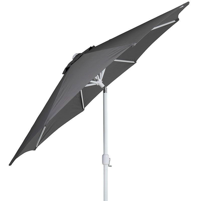 Cambre parasol 250 cm hvid/grå