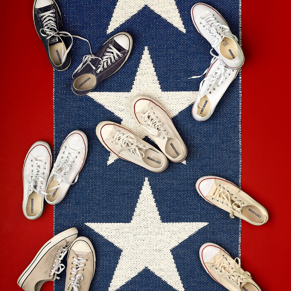 Viggo tæppe 70x350 cm one dark blue / vanilla 