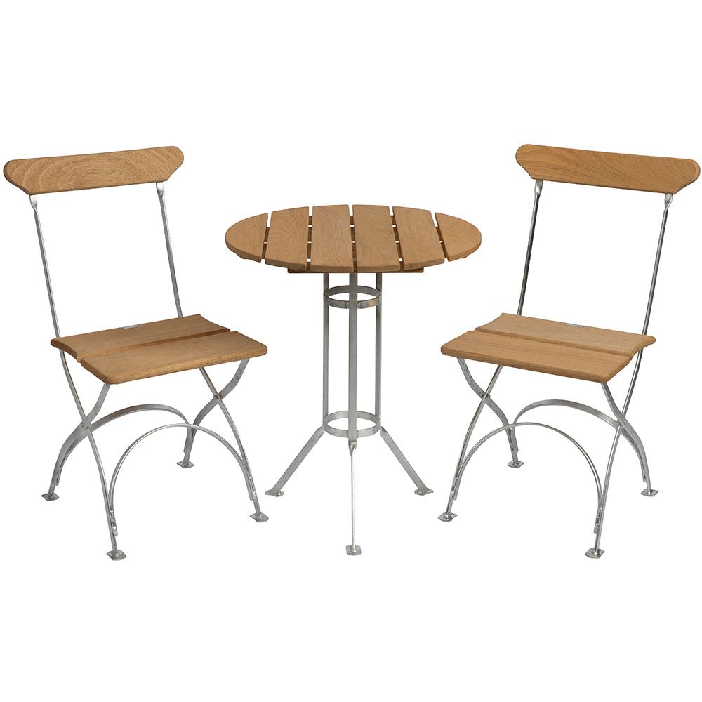 Bryggeri Cafésæt Eg Grythyttan Stålmöbler