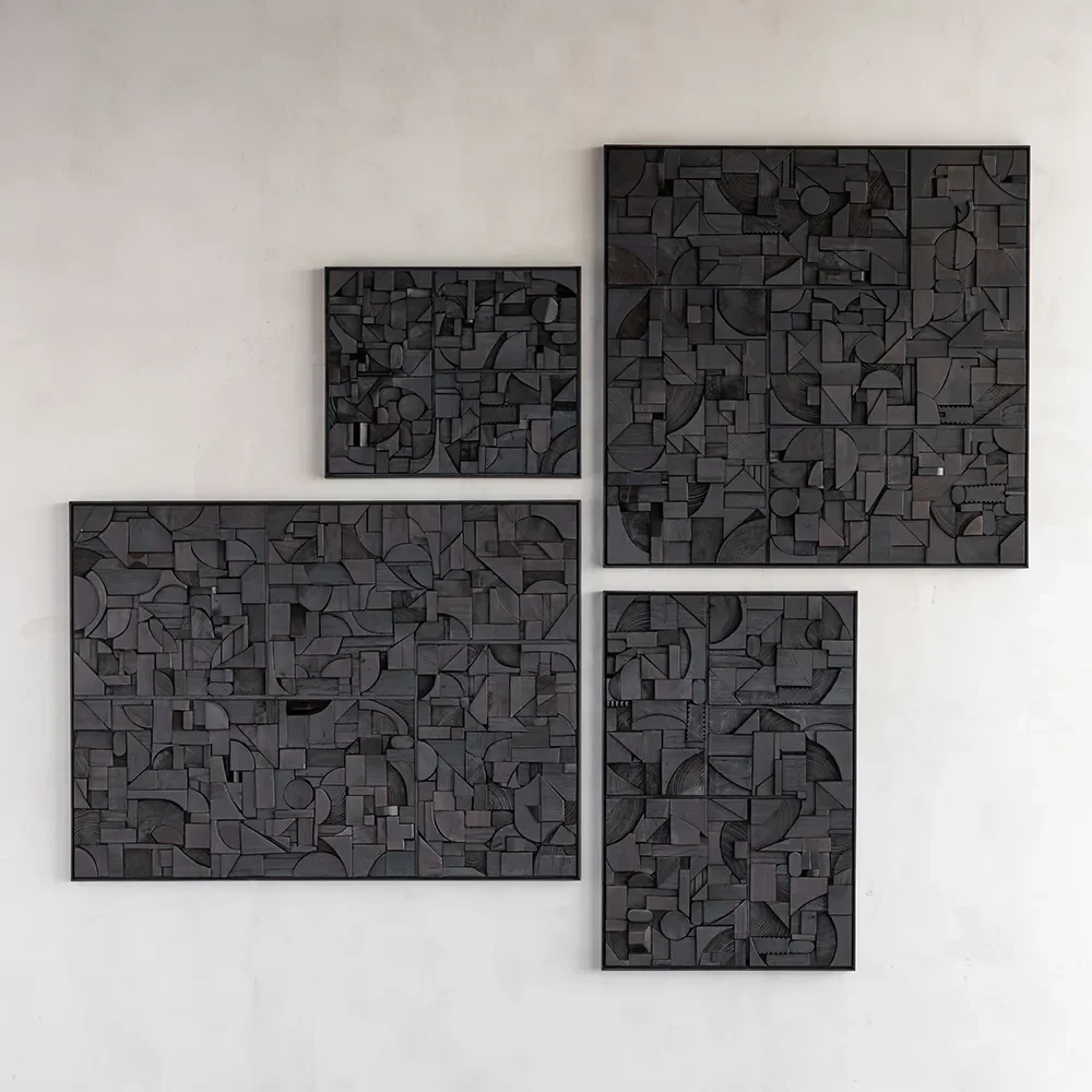  Bricks Vægdekoration 120x90 cm Brun