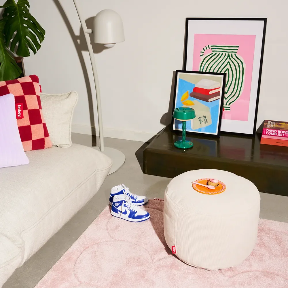 Recycled point Puf cord cream