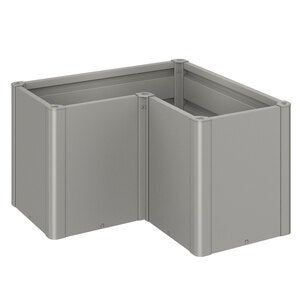 Belvedere plantebed midi størrelse l100 metallisk kvartsgrå