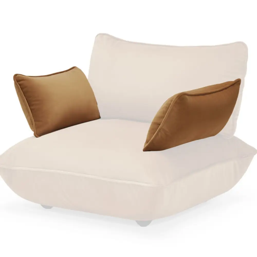 Sumo armlæn velvet recycled almond