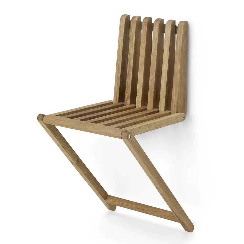 Zitti Foldbar vægskammel eg 