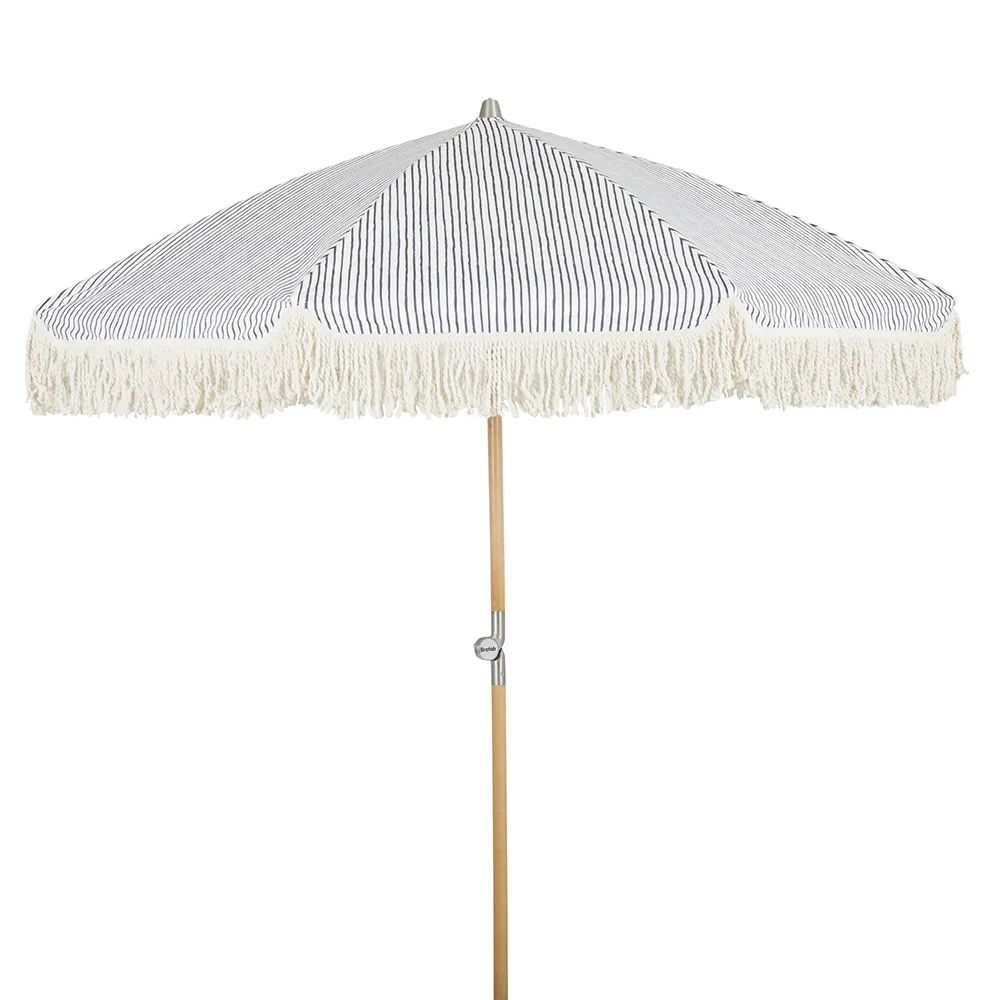 Brafab Gatsby parasol Ø180 cm med blå striber