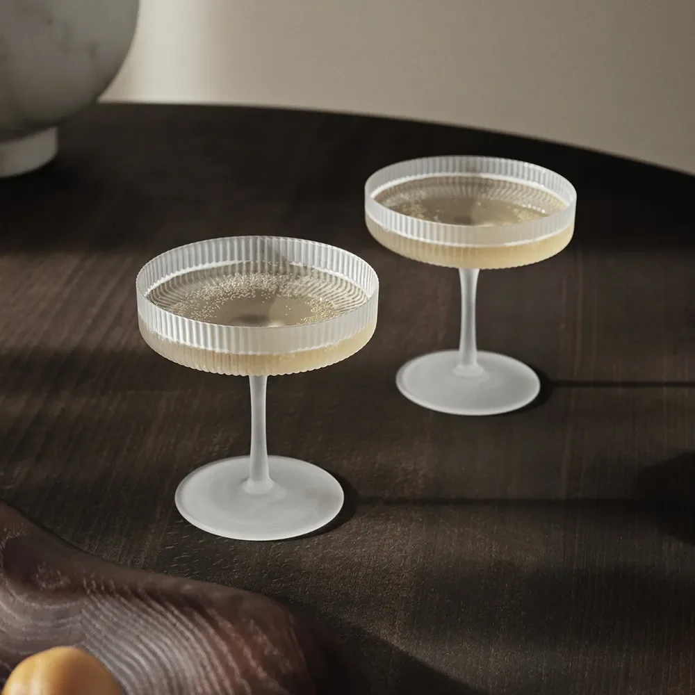 Ripple Champagneglas 2 stk. - Frosted