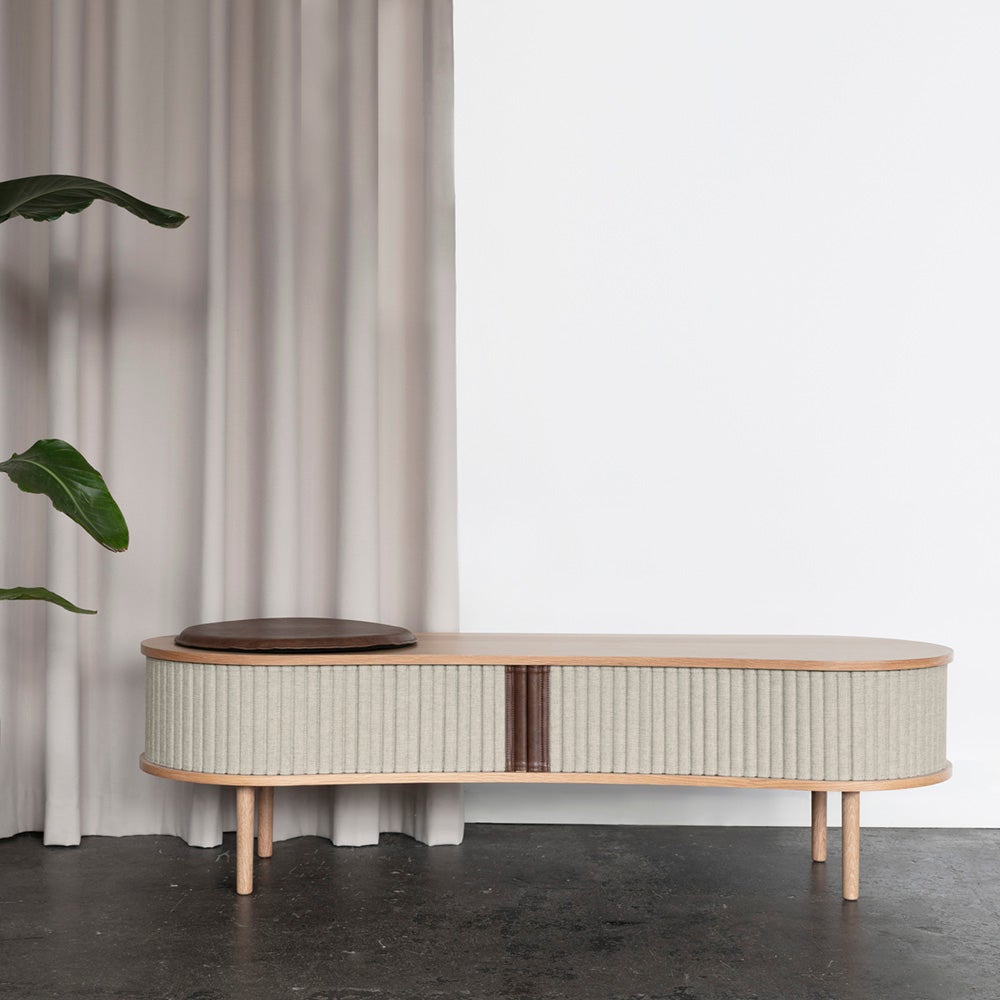 Audacious TV-bord Eg/White Sands