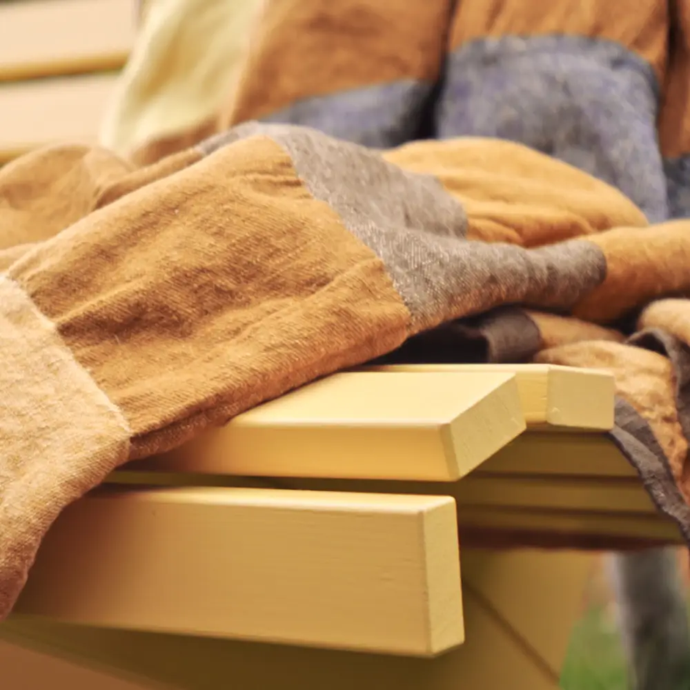 Lund sofa Gylden okker